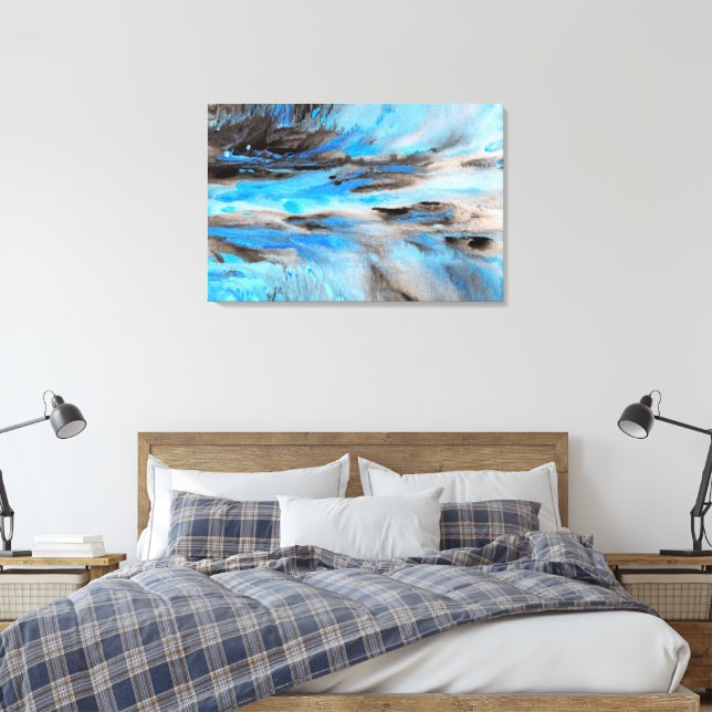 'Rapids' Canvas Print (Insitu(Bedroom))