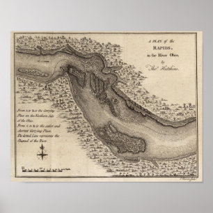 Rapids, in the River Ohio Poster