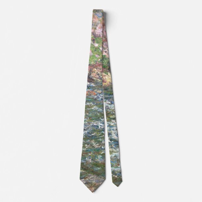 Rapids on the Petite Creuse - Monet Tie (Front)