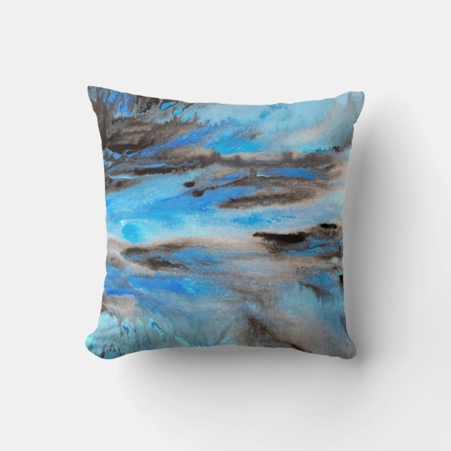 'Rapids' Throw Pillow (Front)