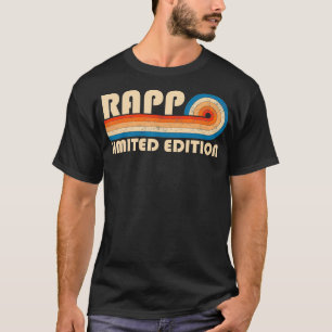 RAPP Surname Retro Vintage 80s 90s Birthday Reunio T-Shirt