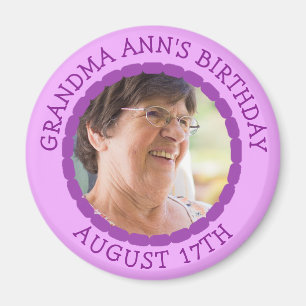 Rappel d'anniversaire Magnet photo personnalisé