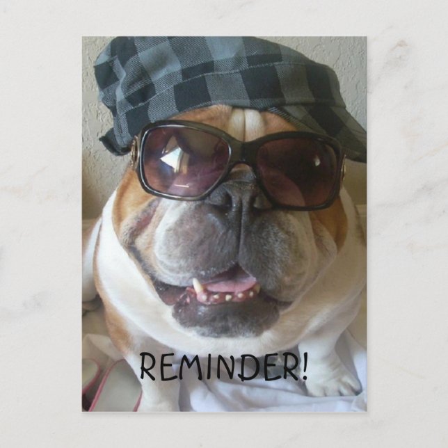 Rappel de carte postale Bulldog anglais (Devant)