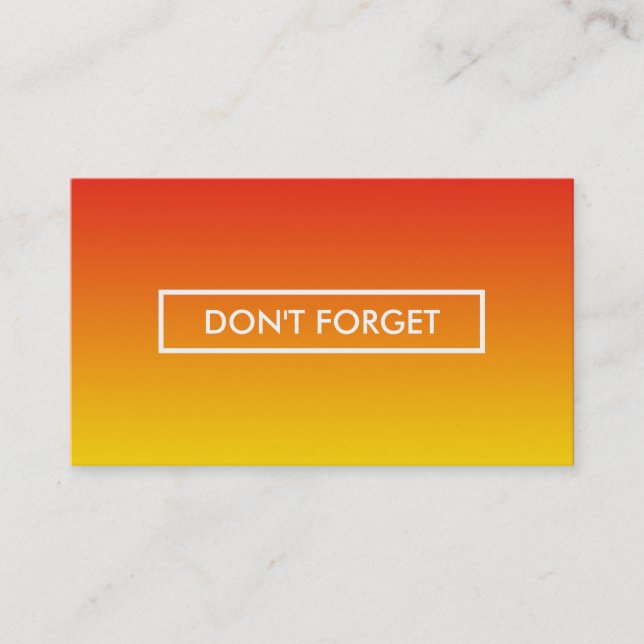 rappel de rendez-vous amber fade (Devant)