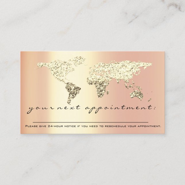 Rappel de rendez-vous Carte Word Gold Trader Finan (Devant)