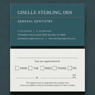 Rappel de rendez-vous chez le dentiste