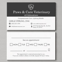 Rappel de rendez-vous chien chat vétérinaire