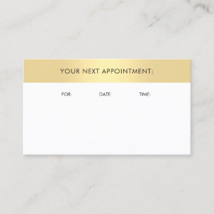 Rappel de rendez-vous Creative Gold Look Modèle