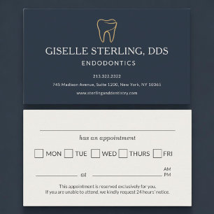 Rappel de rendez-vous de dentisterie endodontique