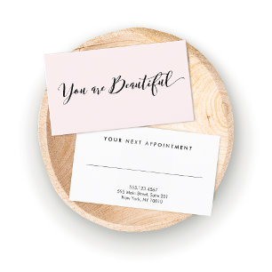 Rappel de rendez-vous du salon de coiffure rose