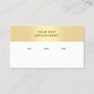 Rappel de rendez-vous Elegant Gold Look Modèle