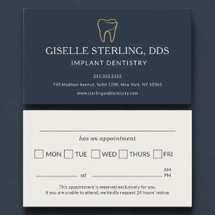 Rappel de rendez-vous pour implant dentaire