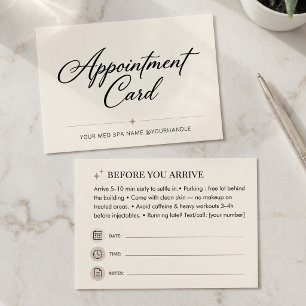 Rappel de rendez-vous Taupe Minimaliste Spa Beauti