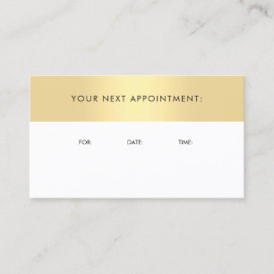 Rappel de rendez-vous tendance Gold Look Modèle