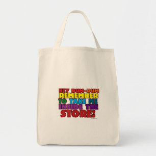 Rappel de sac à épicerie drôle