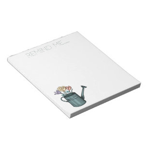 Rappelez-Moi Bouquet Floral Dans Le Bloc-Notes D'A