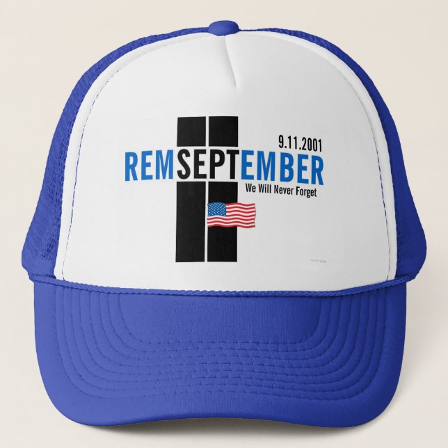 Rappelez-vous le bleu de casquette de drapeau du (Devant)