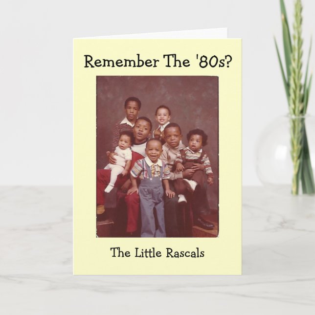 Rappelez-vous les années 80 ?  Petite carte de (Devant)