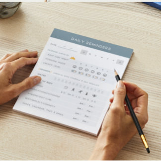 Rappels quotidiens Bloc-notes TDAH