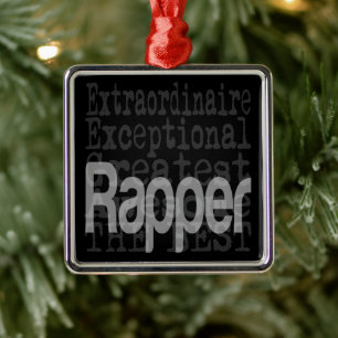 Rapper Extraordinaire Metal Ornament