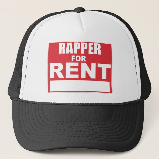 Rapper For rent Trucker Hat (Front)