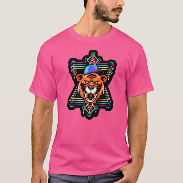 Rapper Tiger Sacred Geometry Fractal Patterns Good T-Shirt (Front)