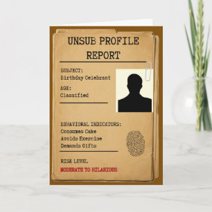 Rapport de profil de SUS non identifié Carte d'ann