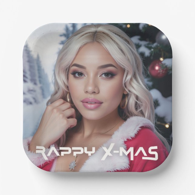 RAPPY X-MAS PAPER PLATE (Front)