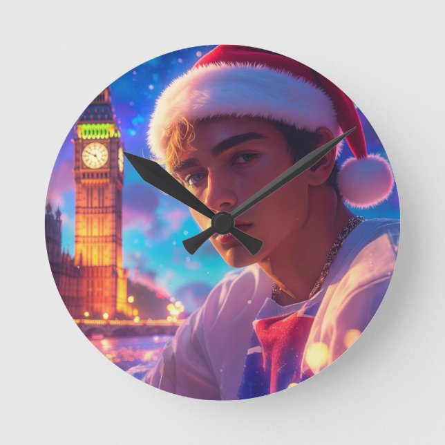 RAPPY X-MAS ROUND CLOCK (Front)