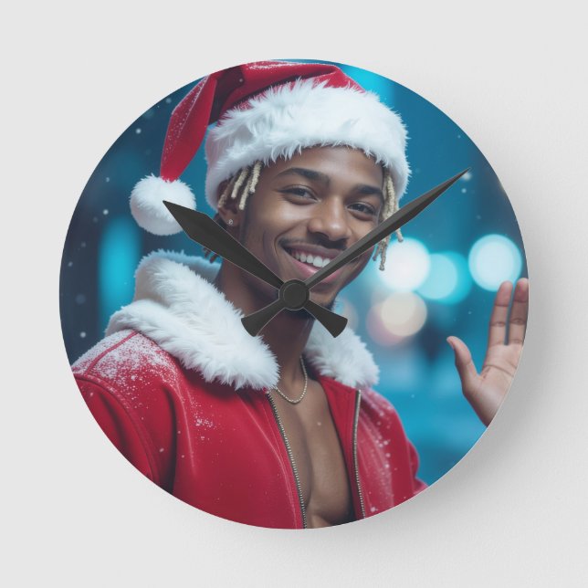 RAPPY X-MAS ROUND CLOCK (Front)