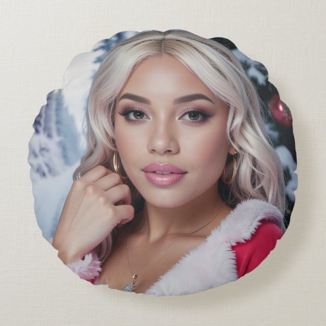 RAPPY X-MAS ROUND PILLOW (Front)