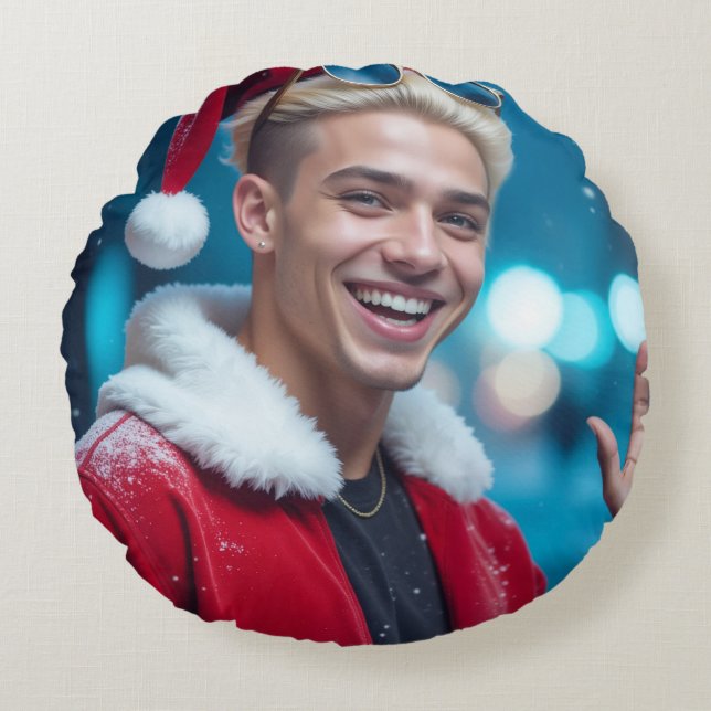 RAPPY X-MAS ROUND PILLOW (Front)