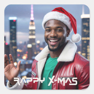 RAPPY X-MAS SQUARE STICKER