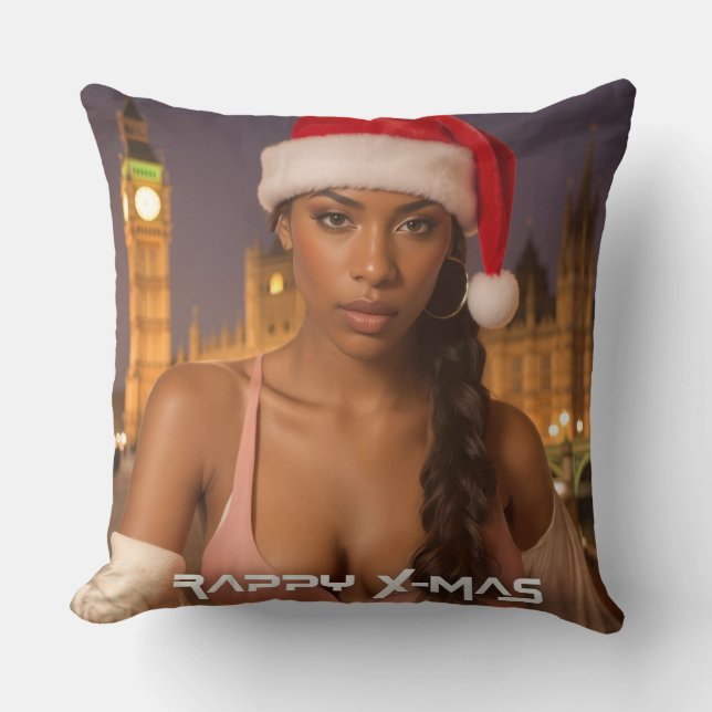 RAPPY X-MAS THROW PILLOW (Front)