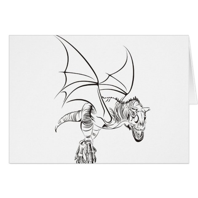 Raptor ailé / Tribal (Devant horizontal)