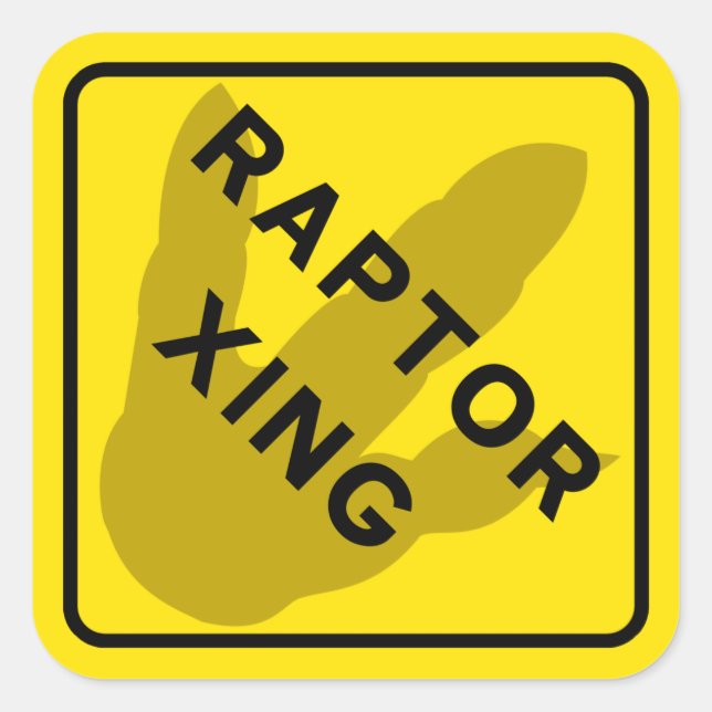 Raptor Crossing Sticker (Front)