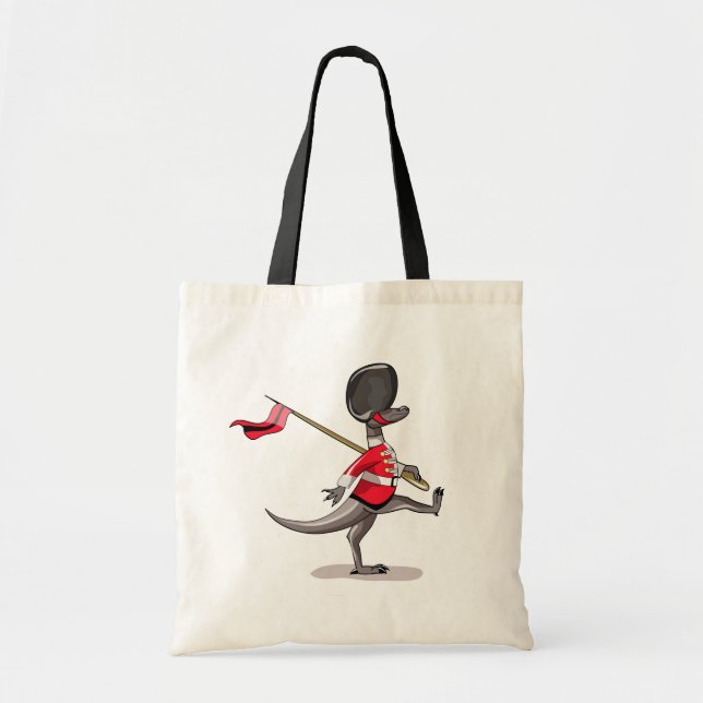 Raptor Dressed As A British Guard. Tote Bag (Front)