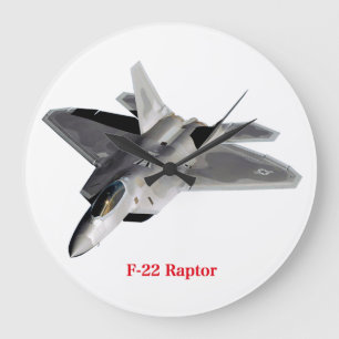 Raptor F-22 Large Clock