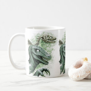Raptor in Green Coffee Mug