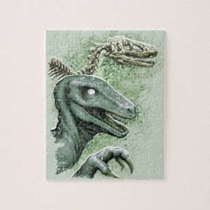 Raptor in Green Jigsaw Puzzle