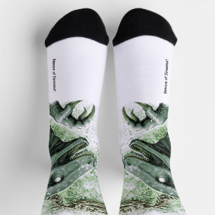 Raptor in Green Socks