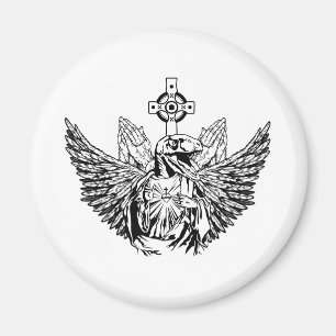 Raptor Jesus Loves You Magnet