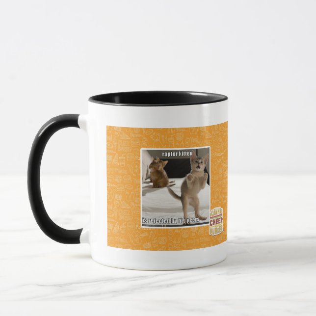 Raptor Kitten Mug (Left)