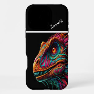 Raptor Ornate Dragon Portrait iPhone 16 Pro Max Case