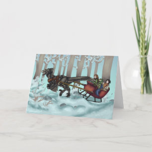 Raptor Sleigh Ride Card