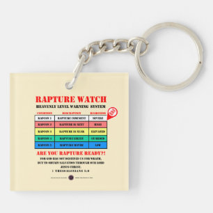 Rapture Alert Levels Keychain