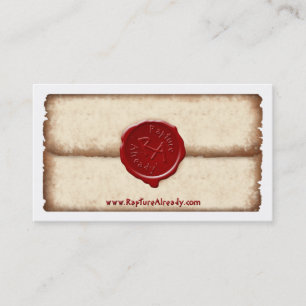 Rapture Already! Sealed Parchment Personal Card