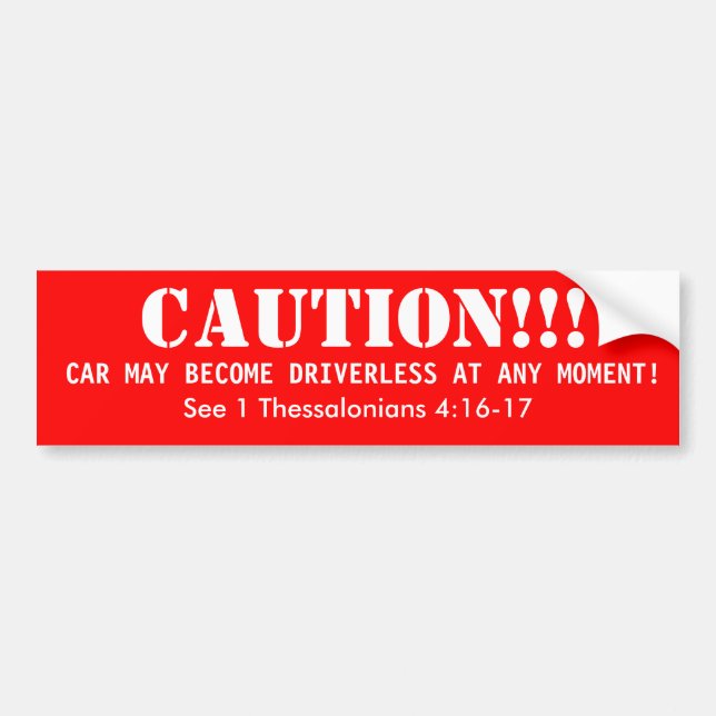 Rapture Bumper Sticker (Front)
