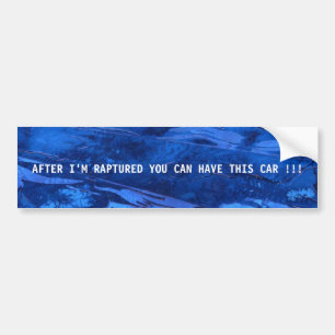 Rapture Bumper Sticker Deep Waters # 5