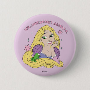 Rapunzel Always Awesome 2 Inch Round Button